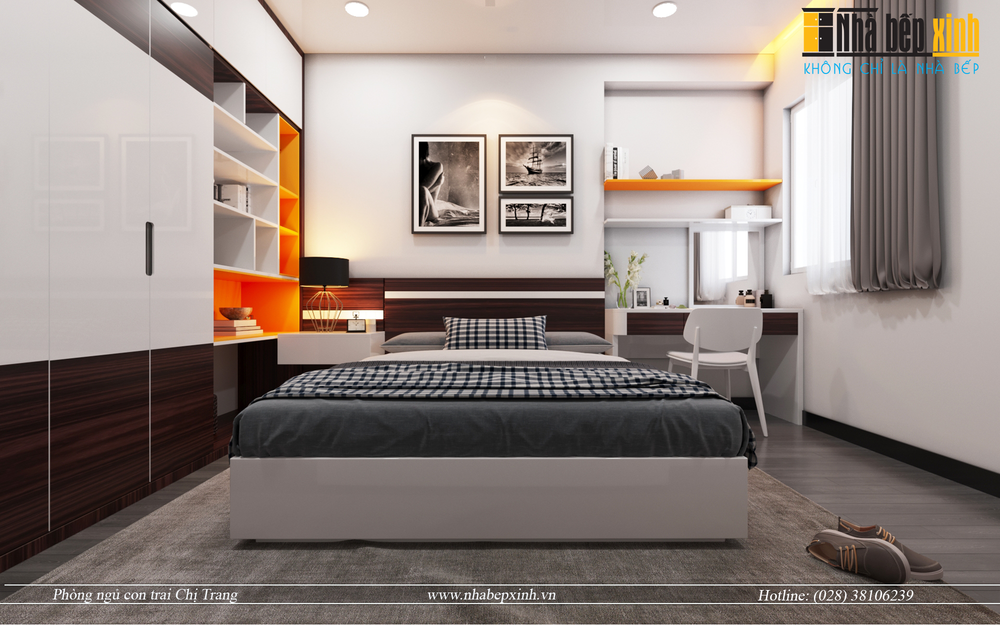 Phòng ngủ hiện đại mang phong cách đơn giản